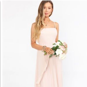 Show Me Your Mumu Lauren Dress Dusty Blush Crisp L